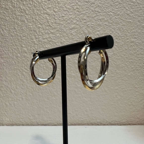 Gold and Silver Earrings - Picture 9 of 13